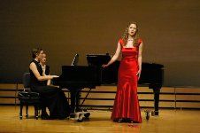 Singing a recital at Houghton College