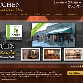 Website redesign for Kitchen remodeling company in