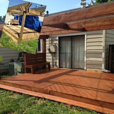 Before and After Deck Job