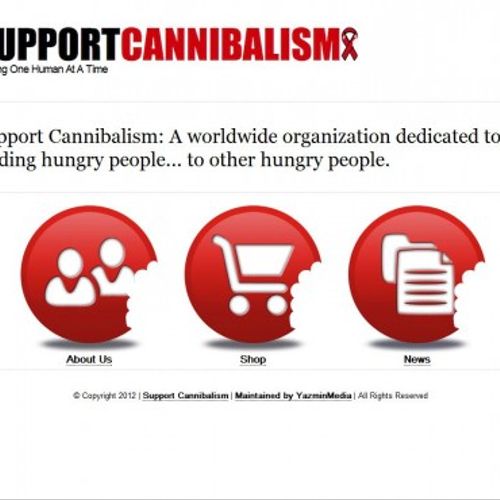Support Cannibalism is a t-shirt shop with a uniqu