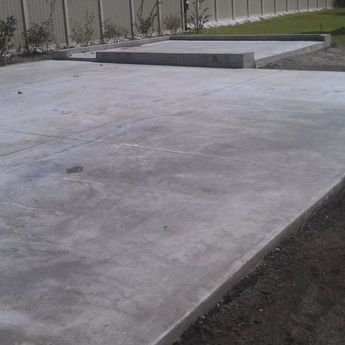Concrete pads