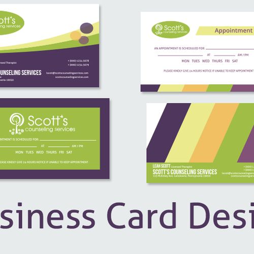 Scott's Counseling Business card mockups