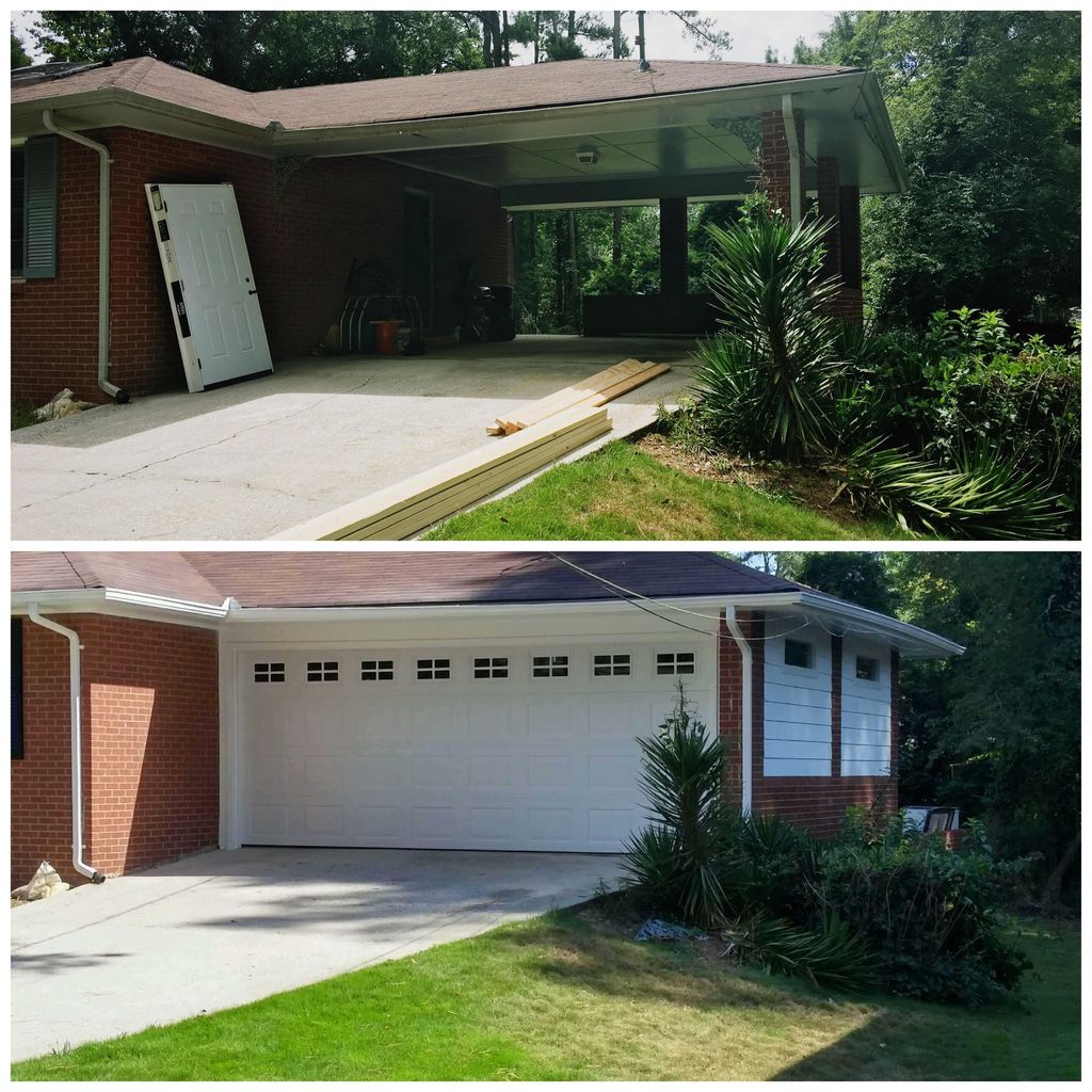 We also enclosed carports