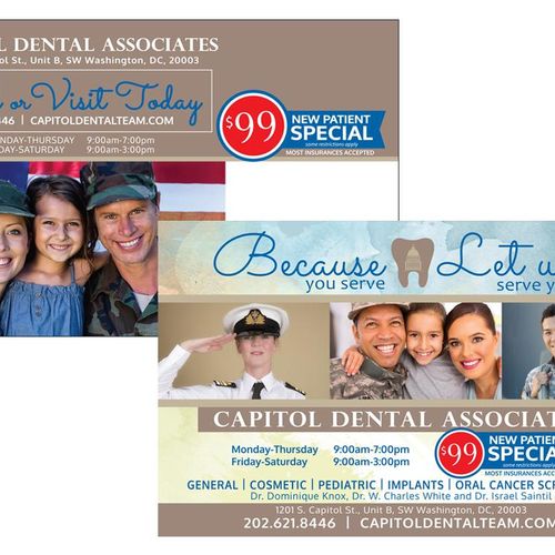 Dental Postcard Military Version
