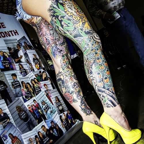 Tattoo. legs