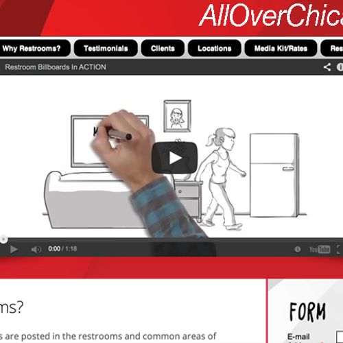 AllOverChicago.com - A custom html site. Restroom 