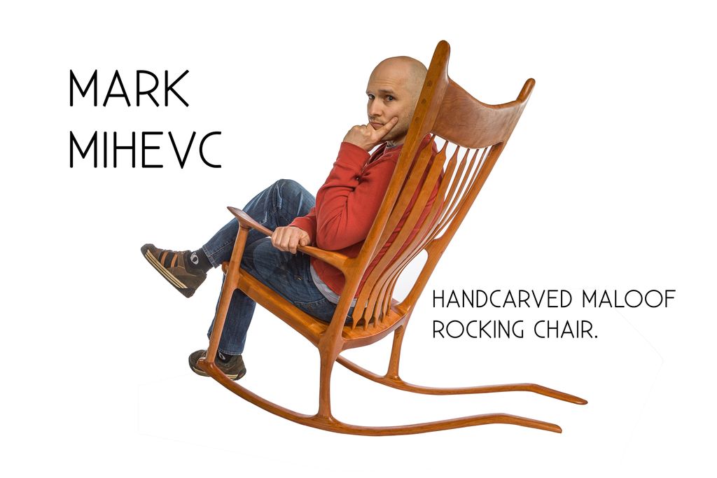 Product shoot for a handcarved Maloof chair that i