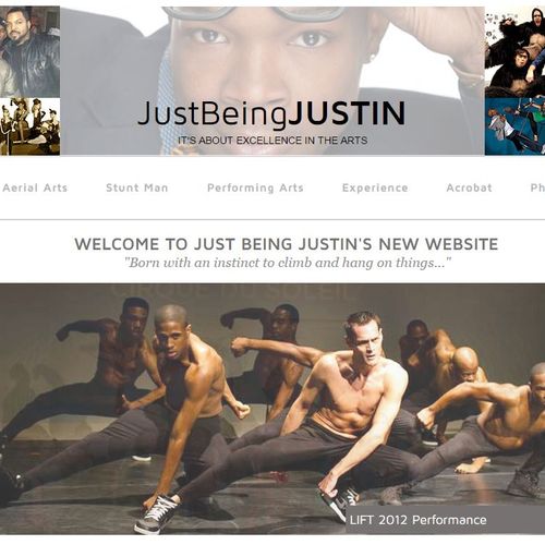 mMBS designed this website for JustBeingJustin.com