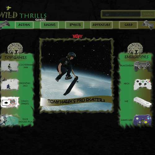 Wild Thrills Gaming Website