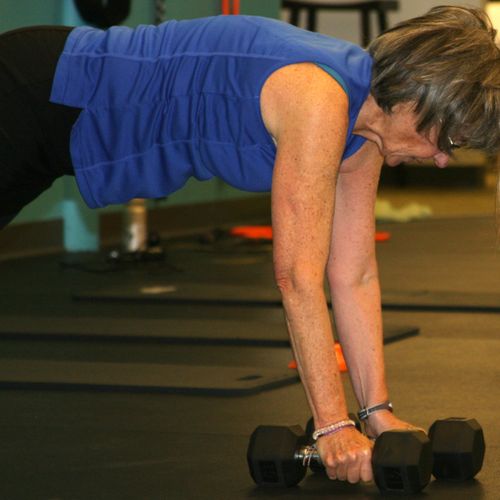 Penny, 69, uses our training to complement her row