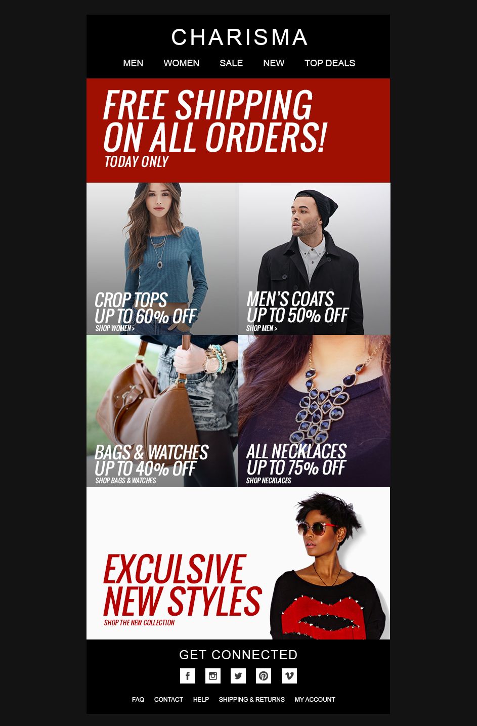 Fashion newsletter design