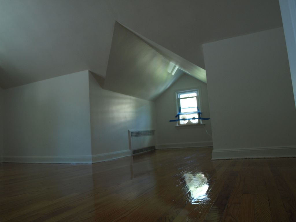 Removed existing carpet sanded floor and painted w