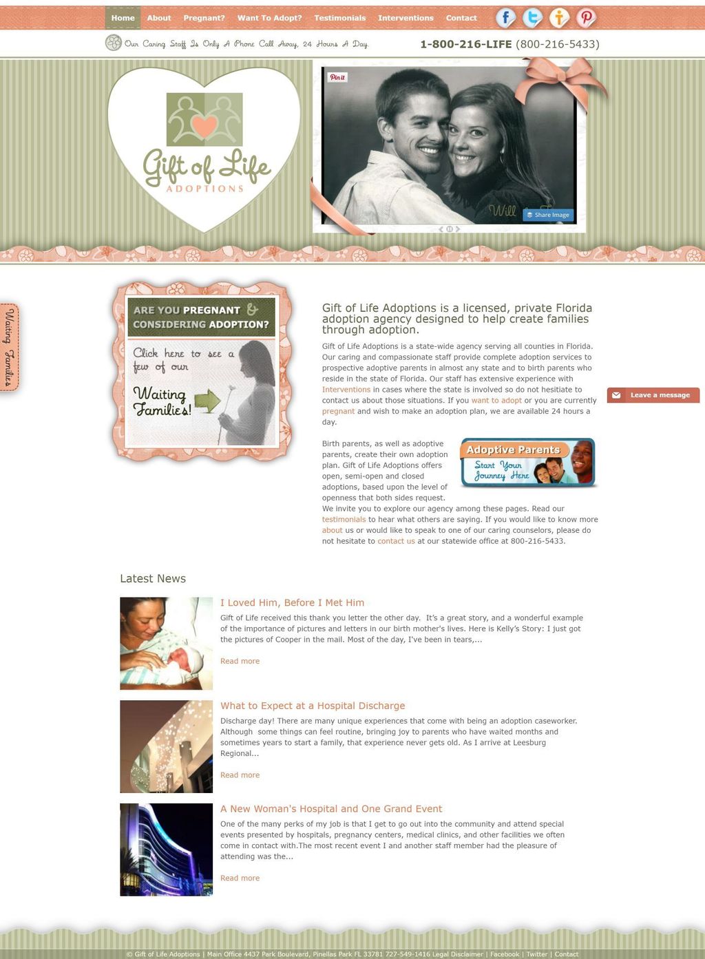 Hosting, SEO and Marketing for a local adoption ag