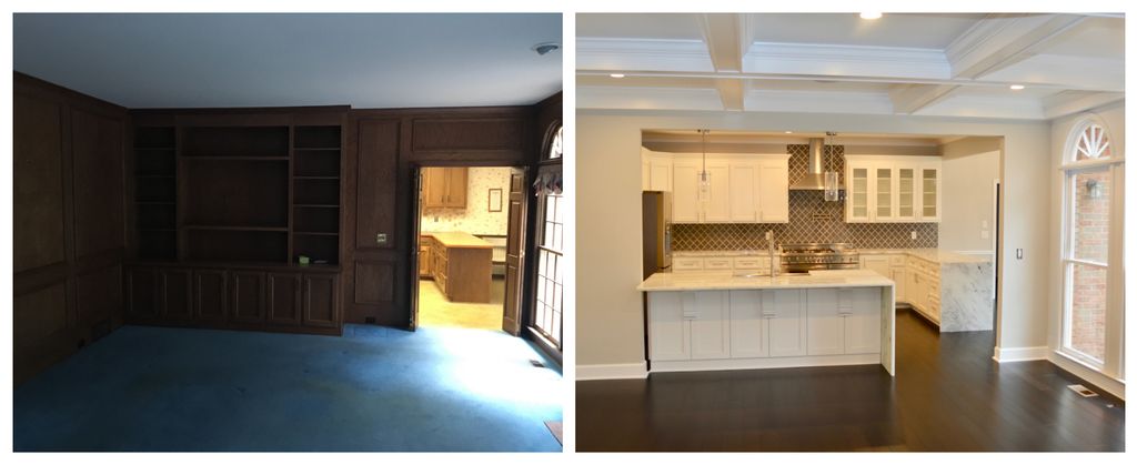 Kitchen Open Concept Wall Removal Before and After