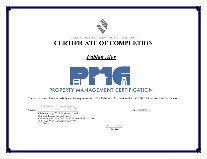 Certificated :
PROPERTY MANAGEMENT