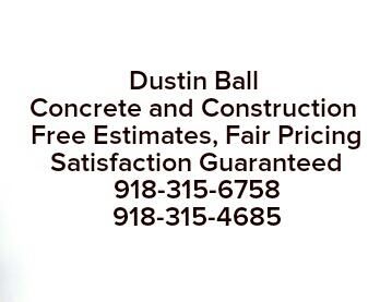 Dustin ball concrete& Construction
