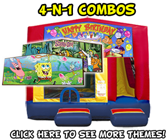 4N1 moonbounce combo with 60 different themes to c
