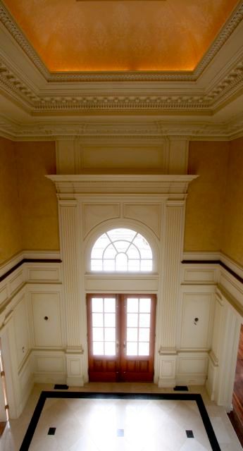 Faux and glazed entryway.