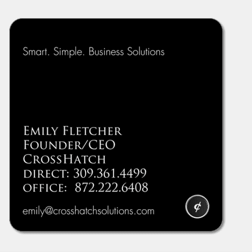 We can make your business cards stand out in a cro