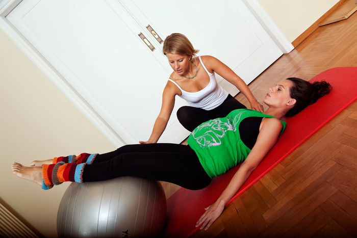 Training w pregnant client