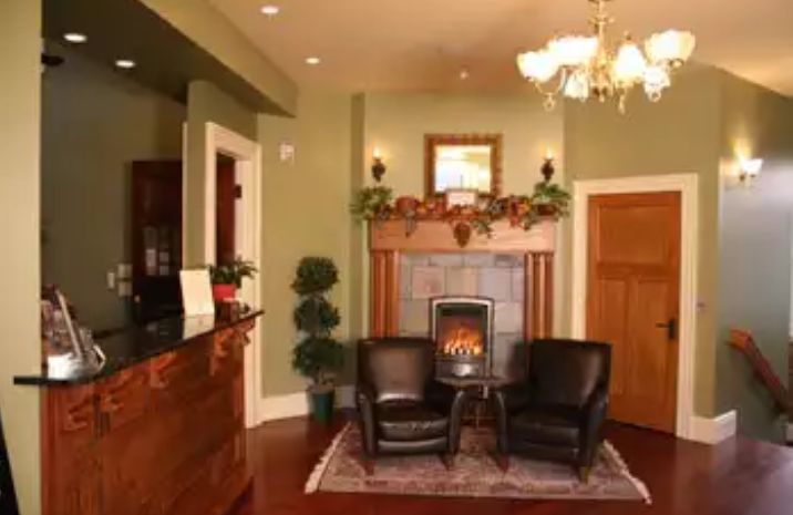 interior job with custom stain, woodwork, ceiling 