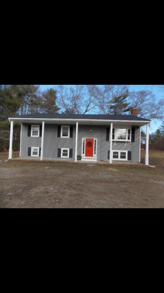 new vinyl siding and a new roof