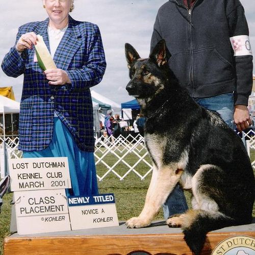 This student also received her obedience title wit
