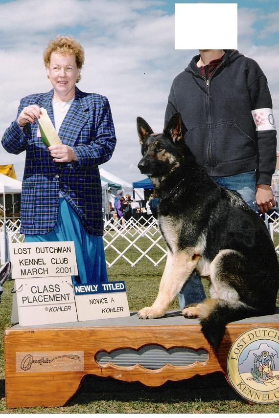This student also received her obedience title wit