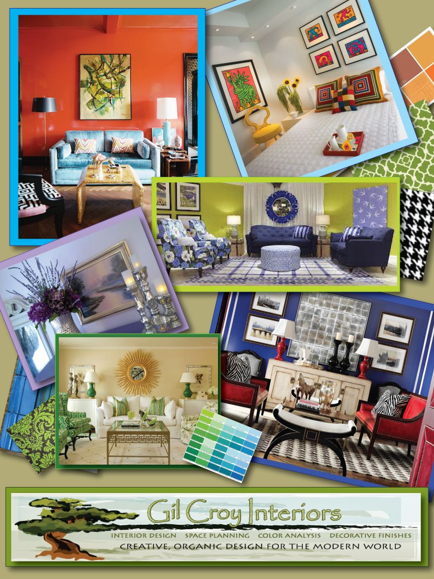 COLLAGE OF ROOM LAYOUTS AND DESIGNS