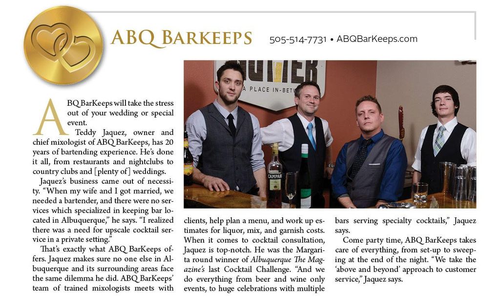 An article featuring us by "Albuquerque The Magazi