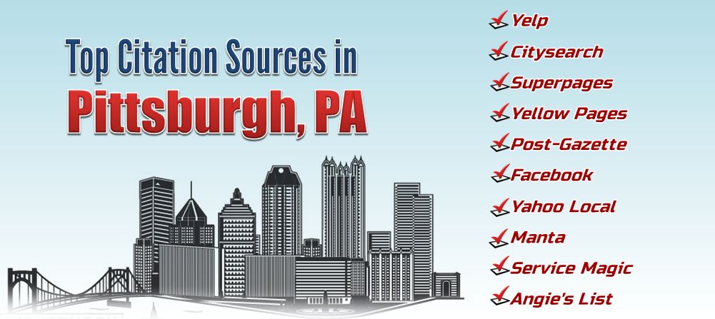 Top Citation sources in pittsburgh pa