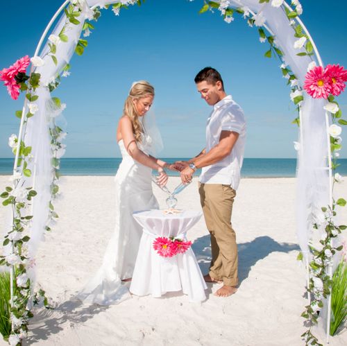 Beautiful morning wedding @ Clearwater Beach