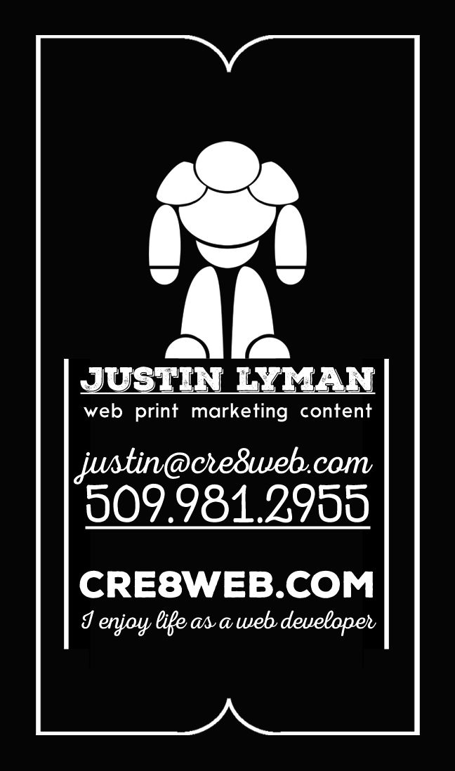 Back of Business Card