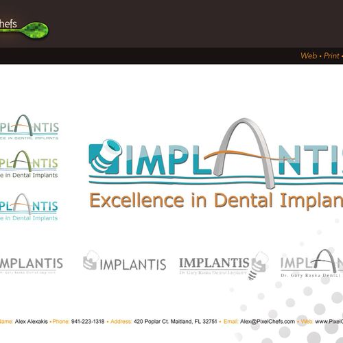 Logo Design and Concepts for Implantis in Sarasota