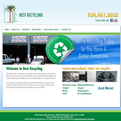 Redesign of Best Recycling Website
