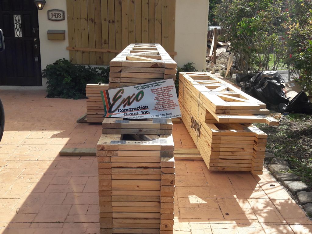 truss installation 