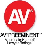 Rated AV Preeminent from other attorneys and Judge