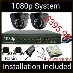 2 camera systems 1080p including isntallation for 