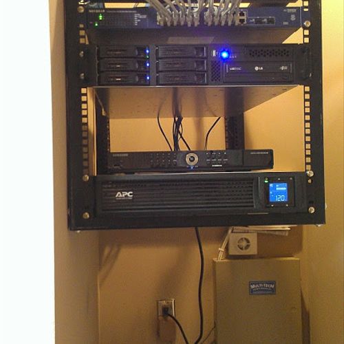 Small business network and server installation