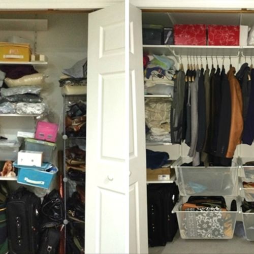 Closet Nightmare! Before and After!