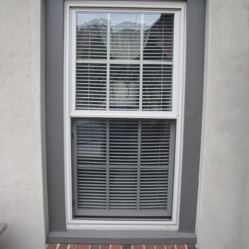 Replacement window in Honey Brook, PA. Capped with