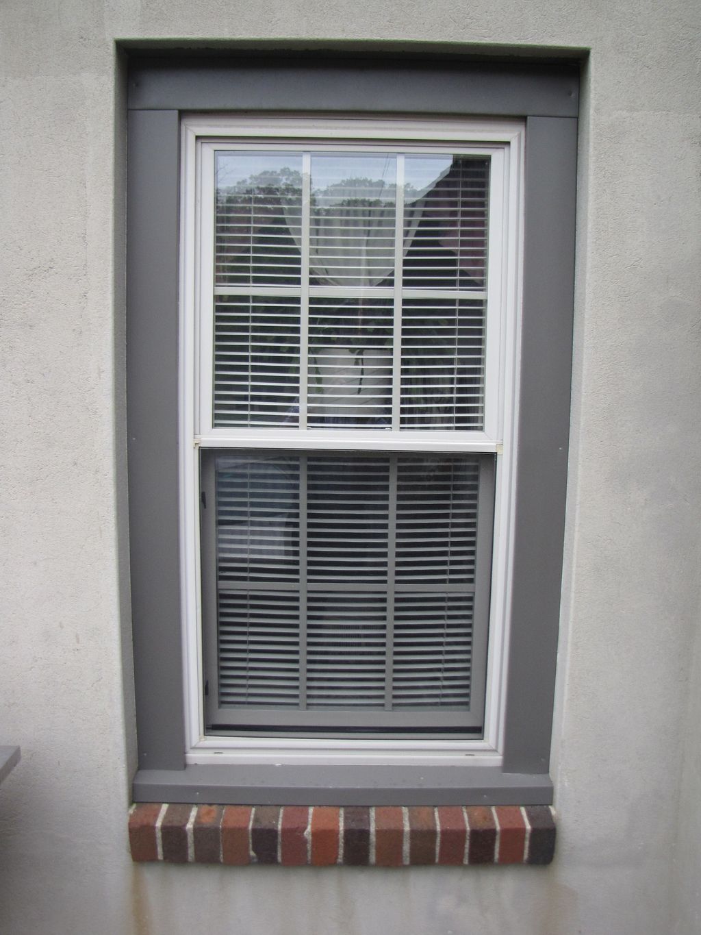Replacement window in Honey Brook, PA. Capped with