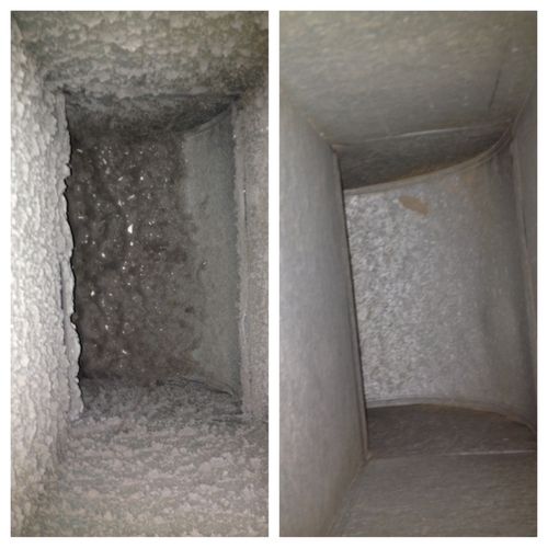 Metal Duct Before and After
