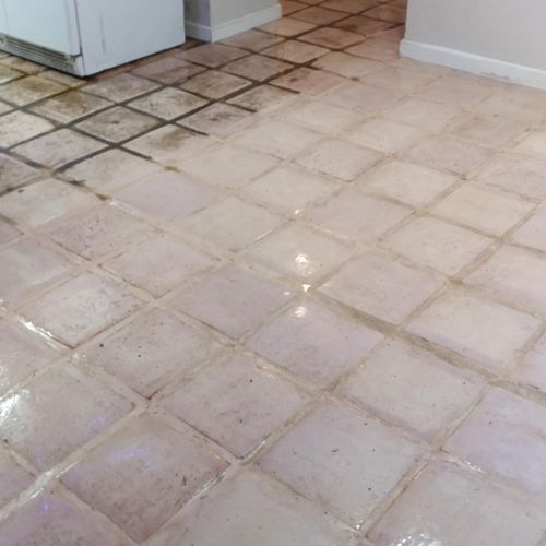 Extremely dirty grout & tile