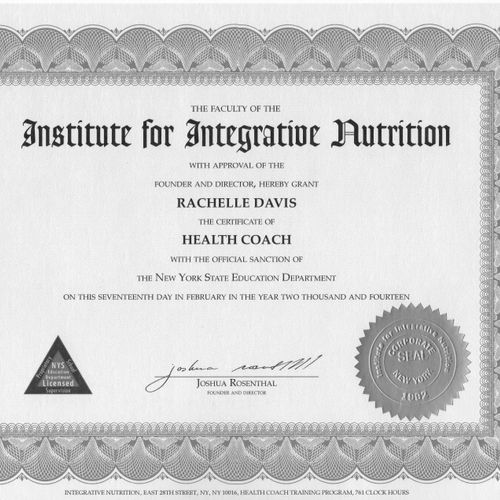 My Health Coach Certification
