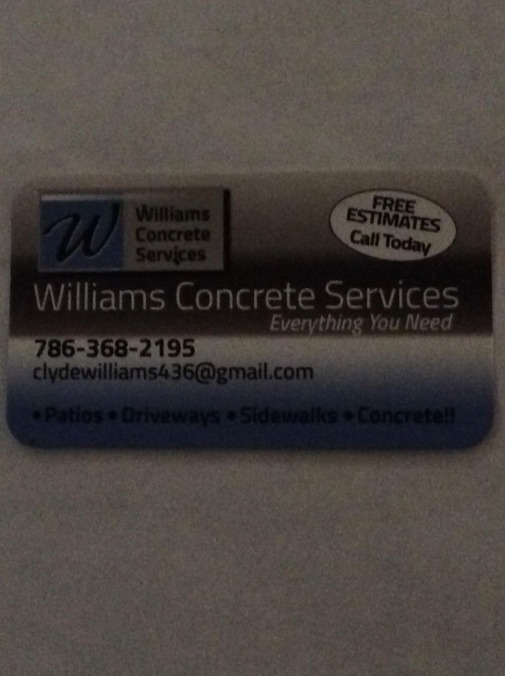Williams Concrete Services