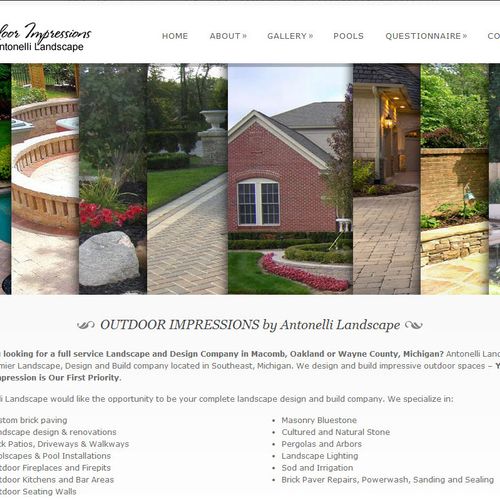 Hired by Antonelli Landscaping to design, build an