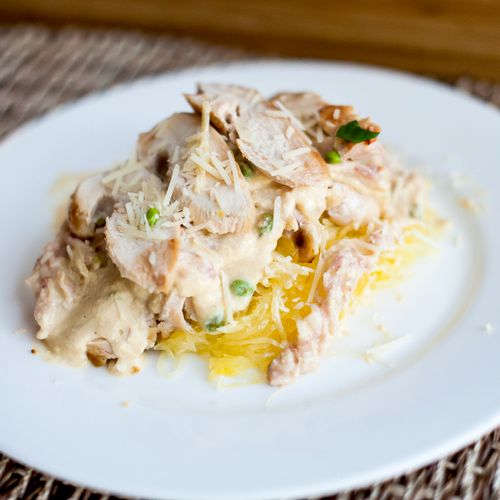 Featured Dish:
Low carb chicken carbonara