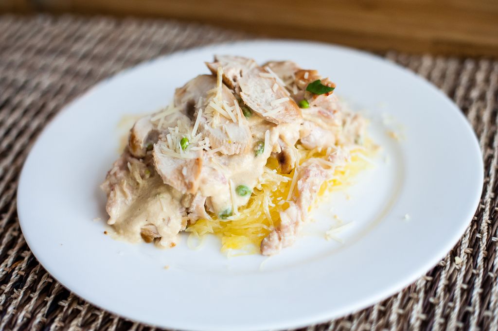 Featured Dish:
Low carb chicken carbonara
