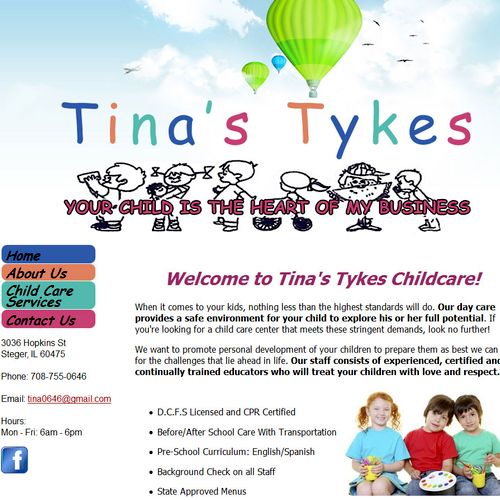 http://tinastykeschildcare.com/ - Daycare Website